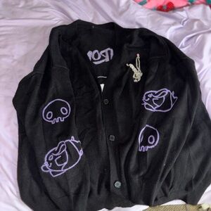 Plus Size Sanrio Kuromi Cardigan
